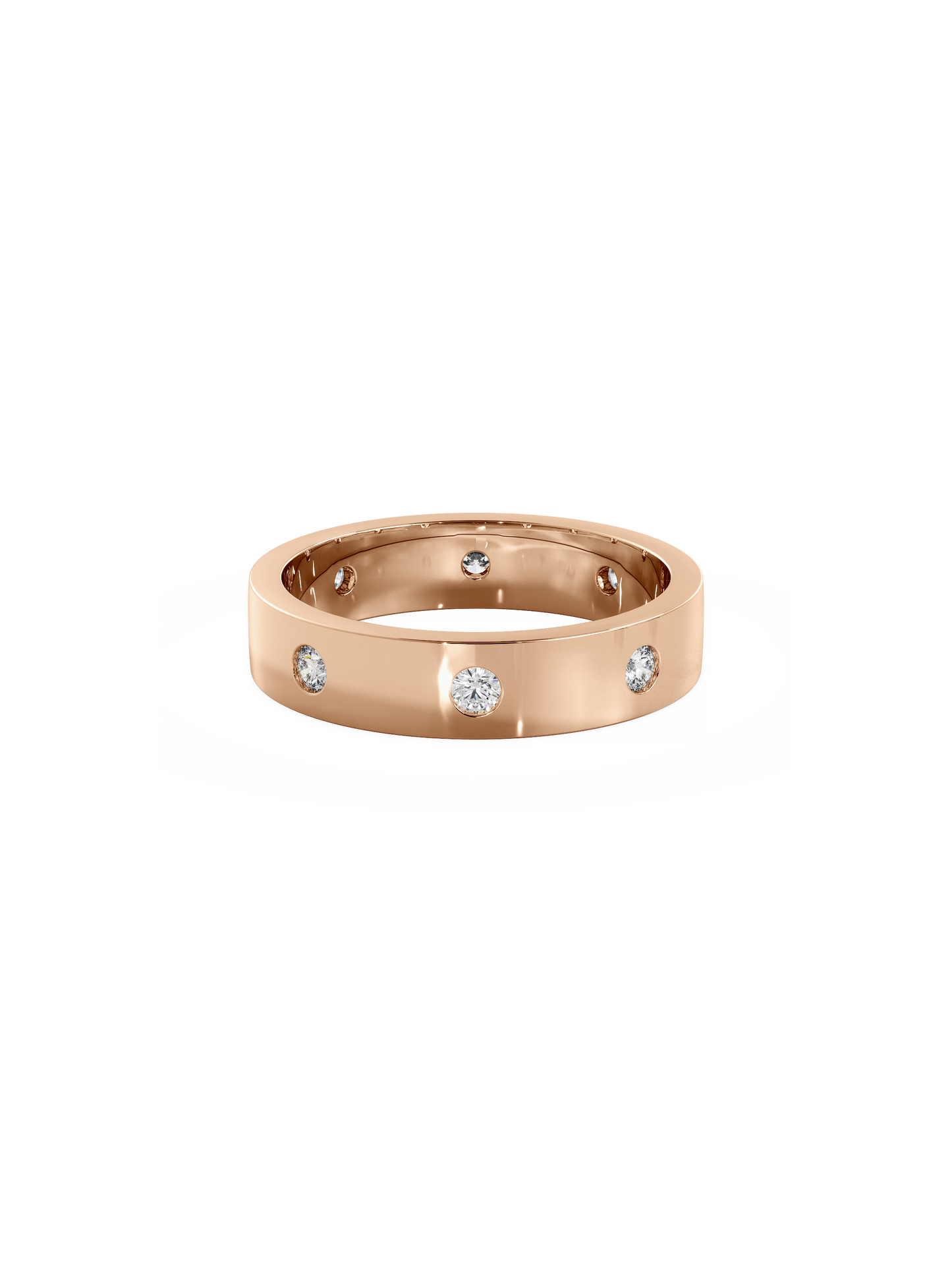 0.37 CT Round Full Eternity Lab Grown Diamond Wedding Band
