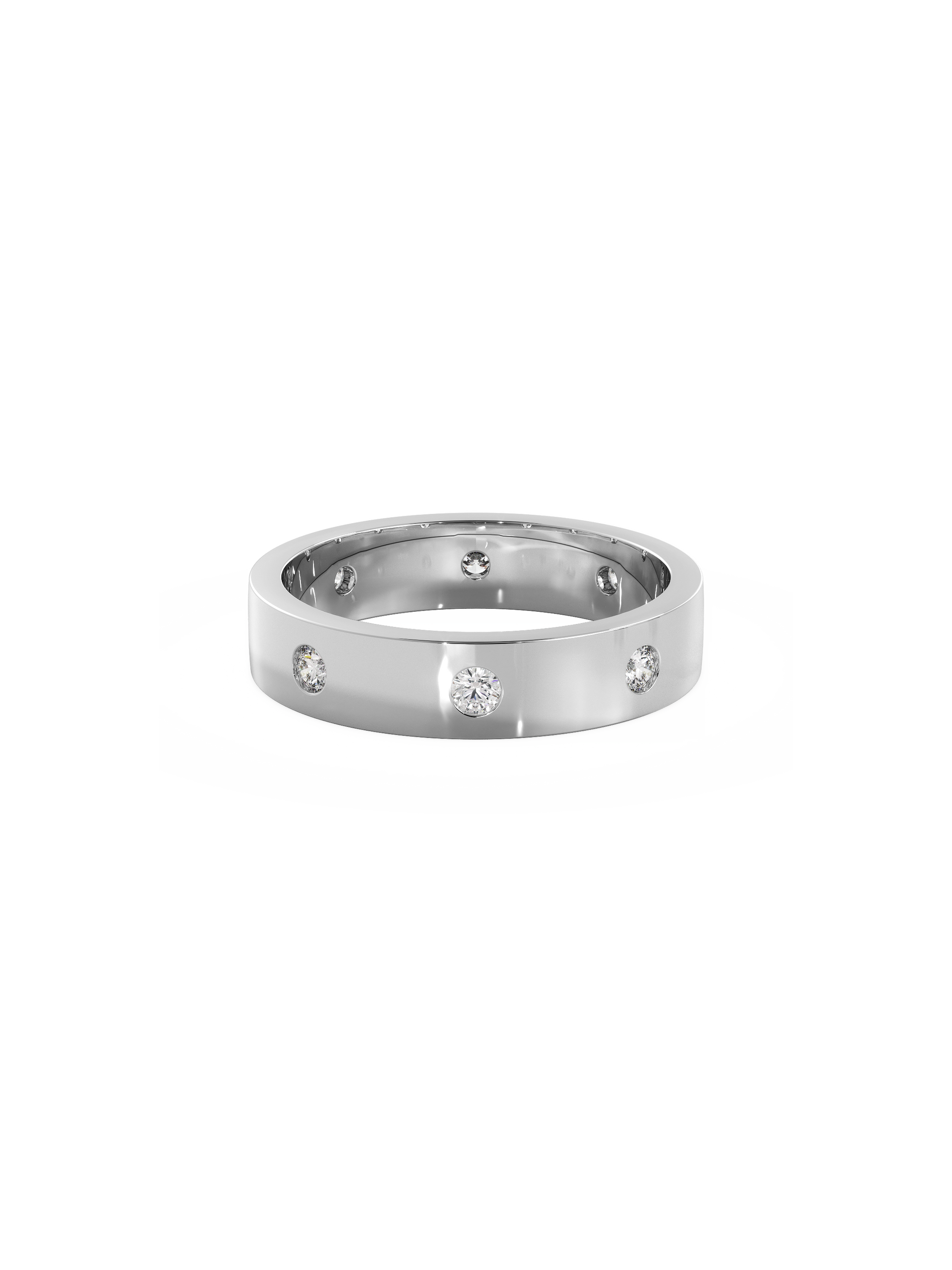0.37 CT Round Full Eternity Lab Grown Diamond Wedding Band