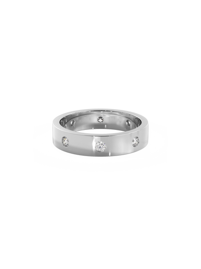 0.37 CT Round Full Eternity Lab Grown Diamond Wedding Band