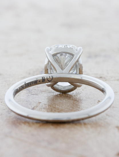 2 CT Round Three Stones Lab Grown Diamond Engagement Ring