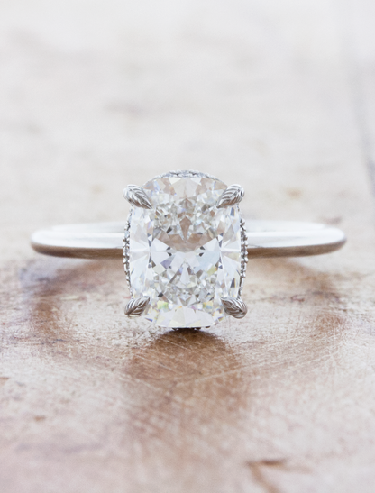 2 CT Round Three Stones Lab Grown Diamond Engagement Ring
