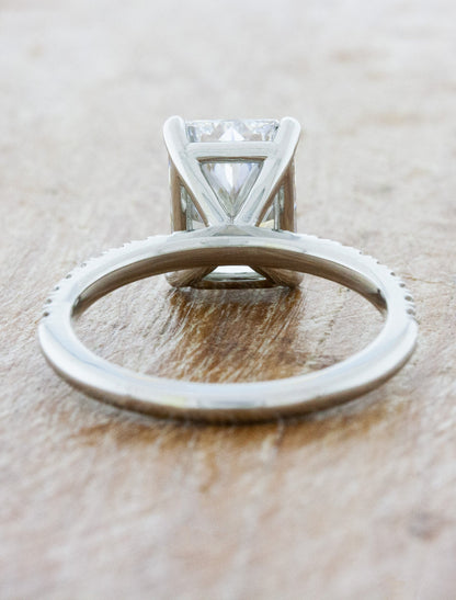 2 CT Round Three Stones Lab Grown Diamond Engagement Ring