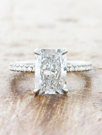 2 CT Round Three Stones Lab Grown Diamond Engagement Ring
