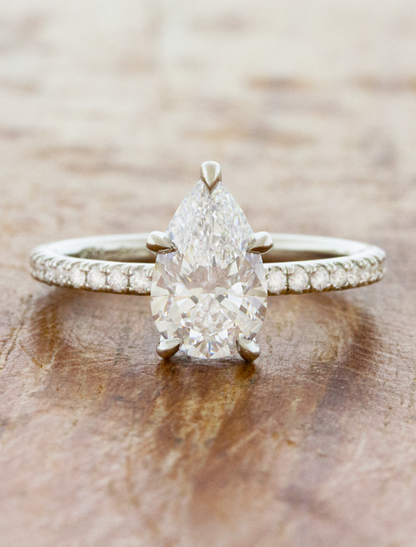 2 CT Round Three Stones Lab Grown Diamond Engagement Ring