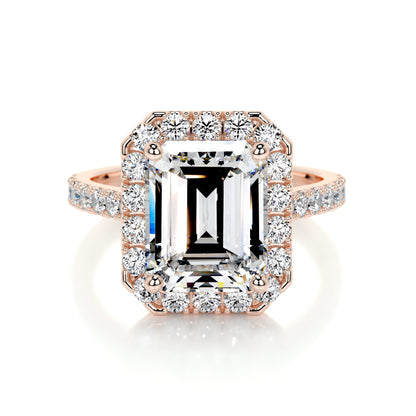 1.50 CT Emerald Halo CVD D/VS1 Diamond Engagement Ring 10