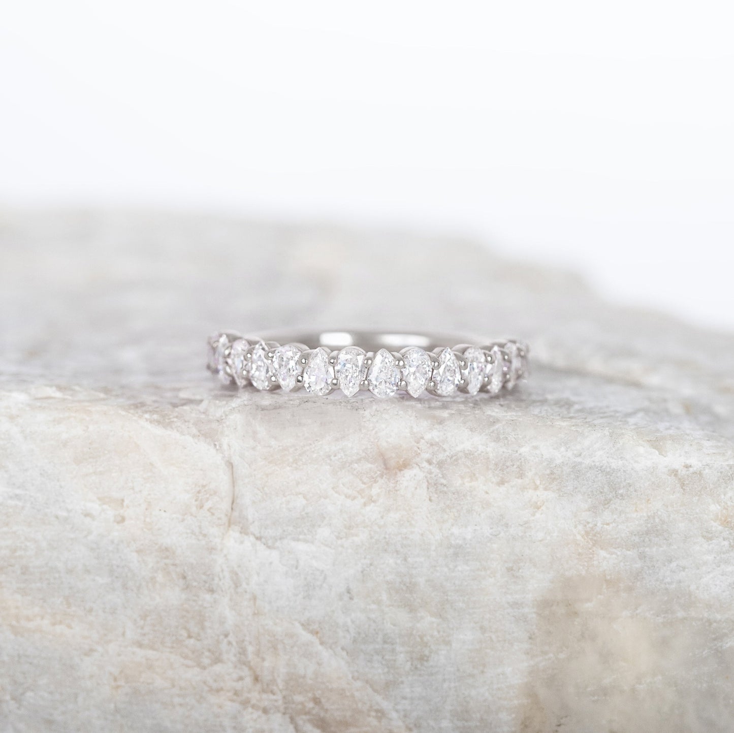 0.37 CT Round Full Eternity Lab Grown Diamond Wedding Band