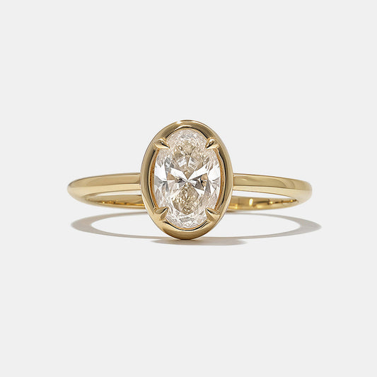 2 CT Round Three Stones Lab Grown Diamond Engagement Ring