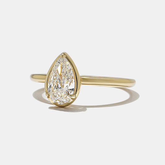 2 CT Round Three Stones Lab Grown Diamond Engagement Ring