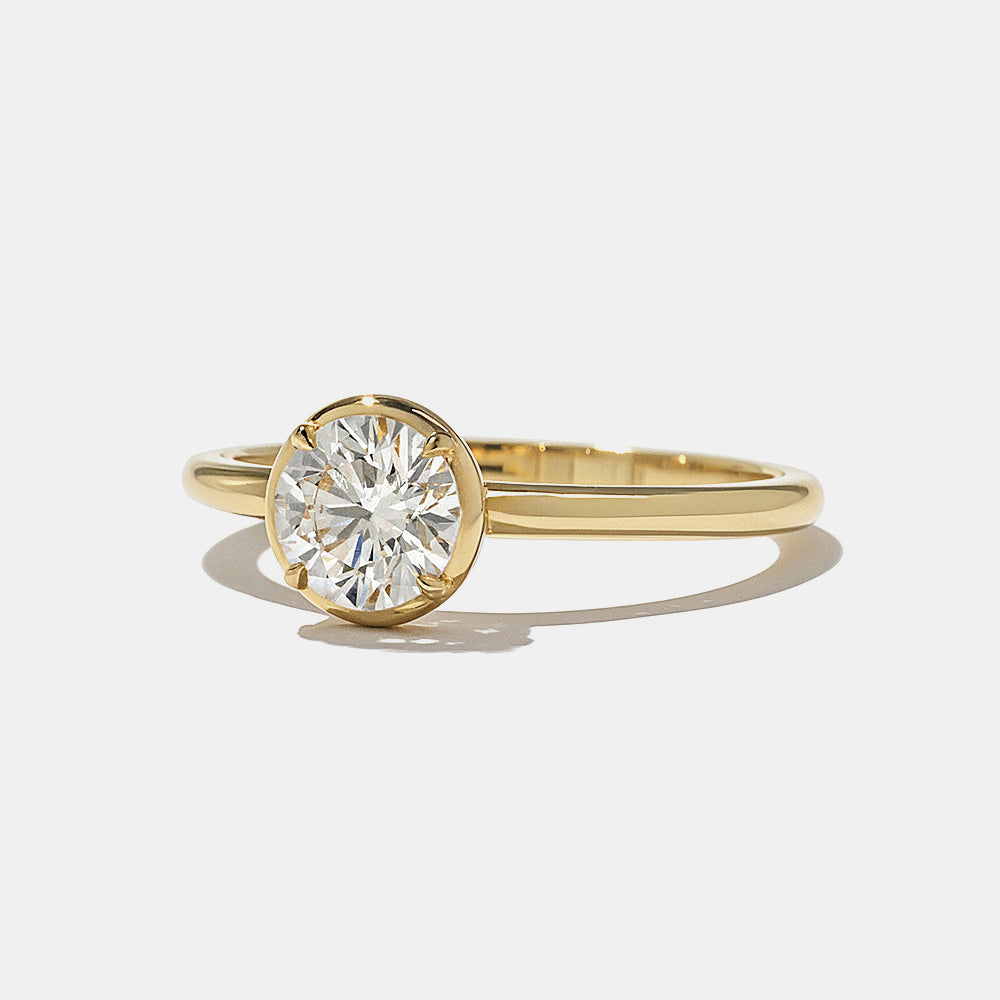 2 CT Round Three Stones Lab Grown Diamond Engagement Ring