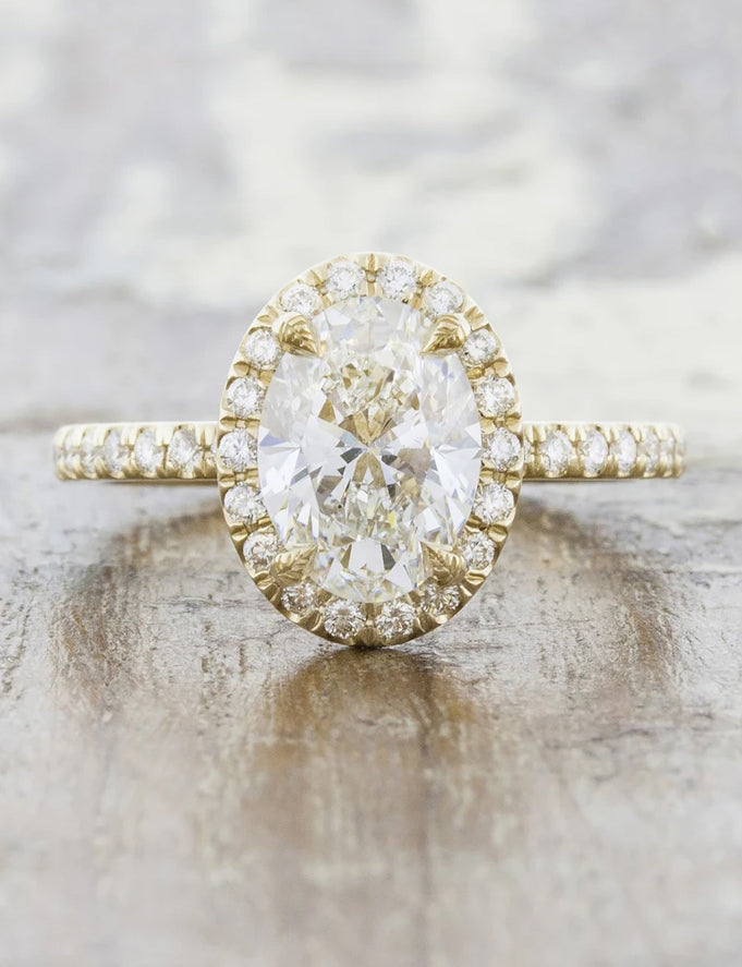 2 CT Round Three Stones Lab Grown Diamond Engagement Ring
