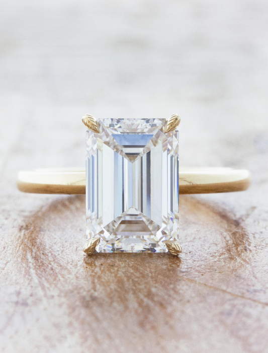 2 CT Round Three Stones Lab Grown Diamond Engagement Ring