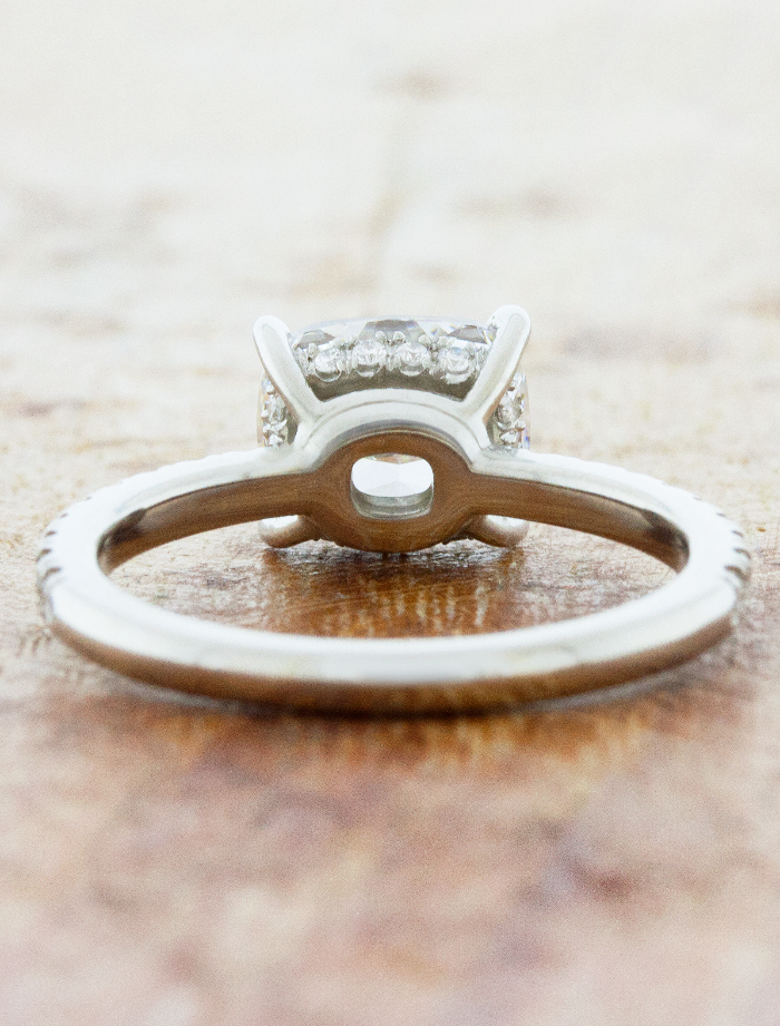 2 CT Round Three Stones Lab Grown Diamond Engagement Ring