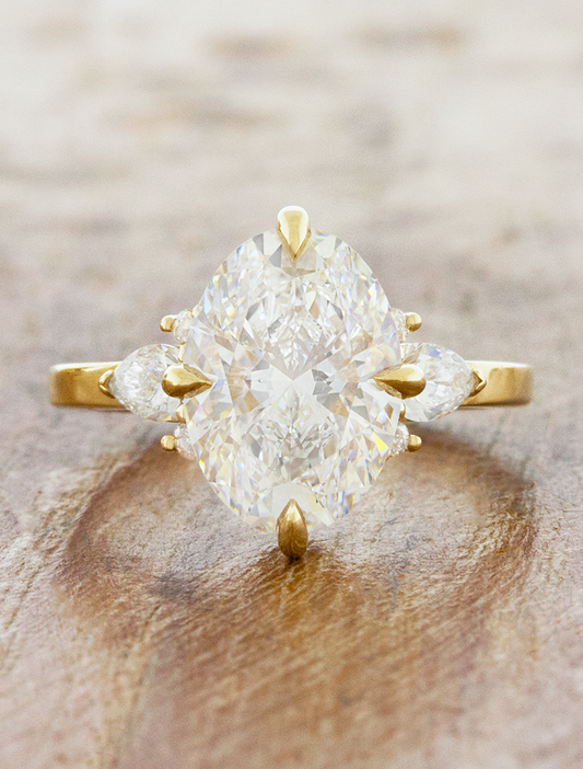 2 CT Round Three Stones Lab Grown Diamond Engagement Ring