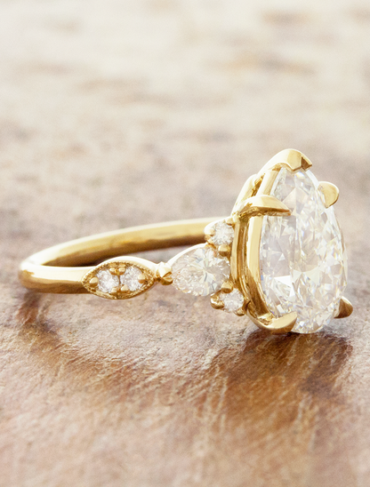 2 CT Round Three Stones Lab Grown Diamond Engagement Ring