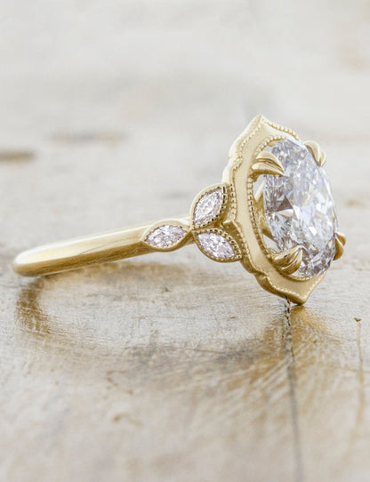 2 CT Round Three Stones Lab Grown Diamond Engagement Ring