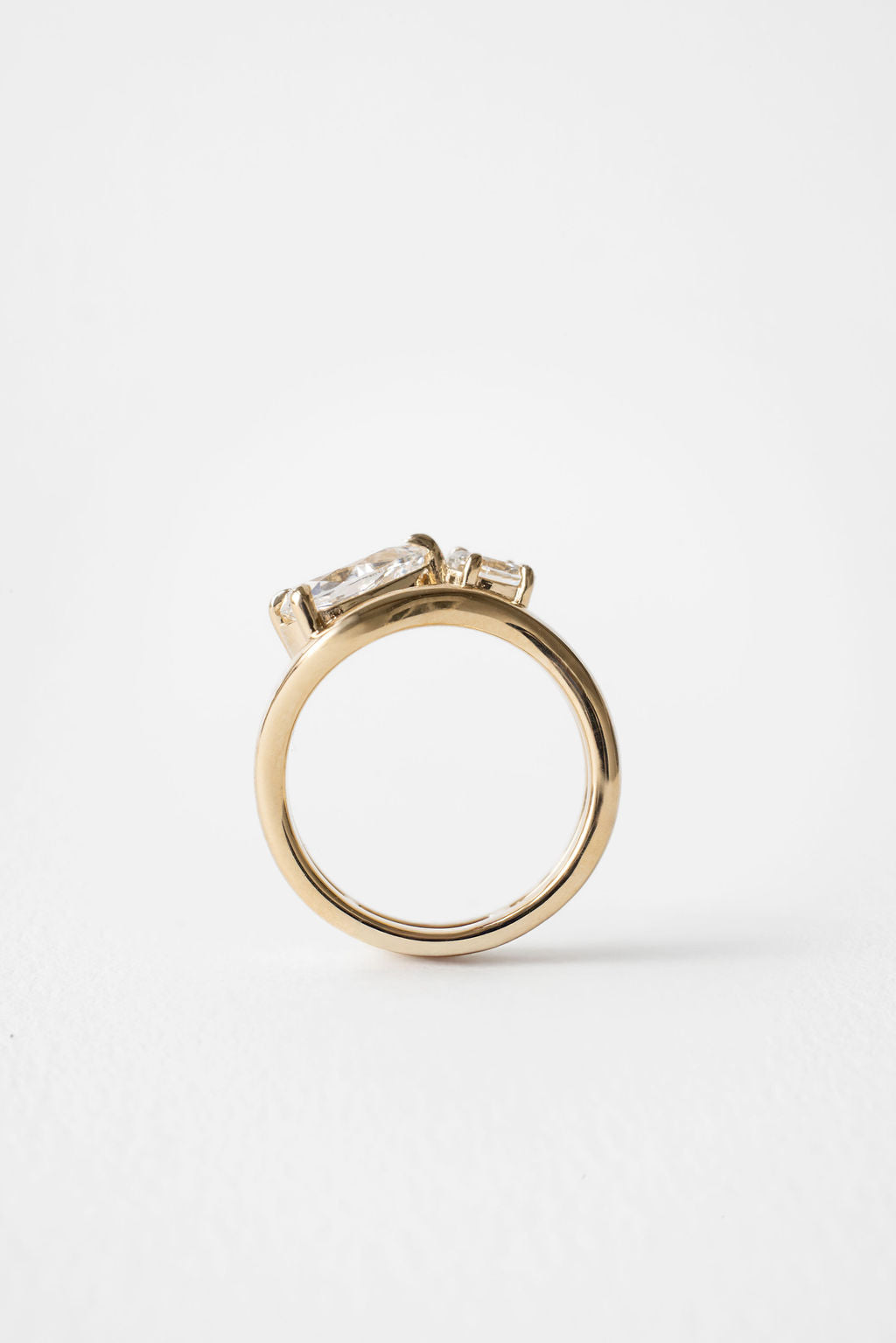 2 CT Round Three Stones Lab Grown Diamond Engagement Ring