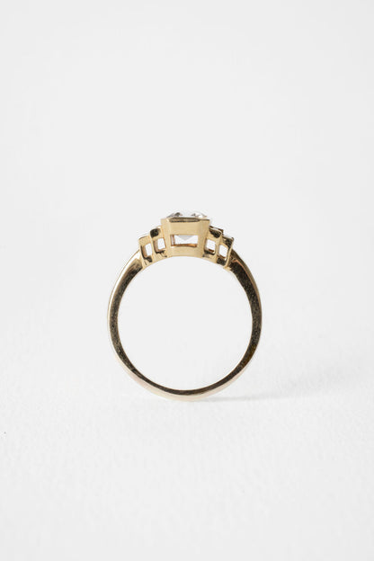 2 CT Round Three Stones Lab Grown Diamond Engagement Ring