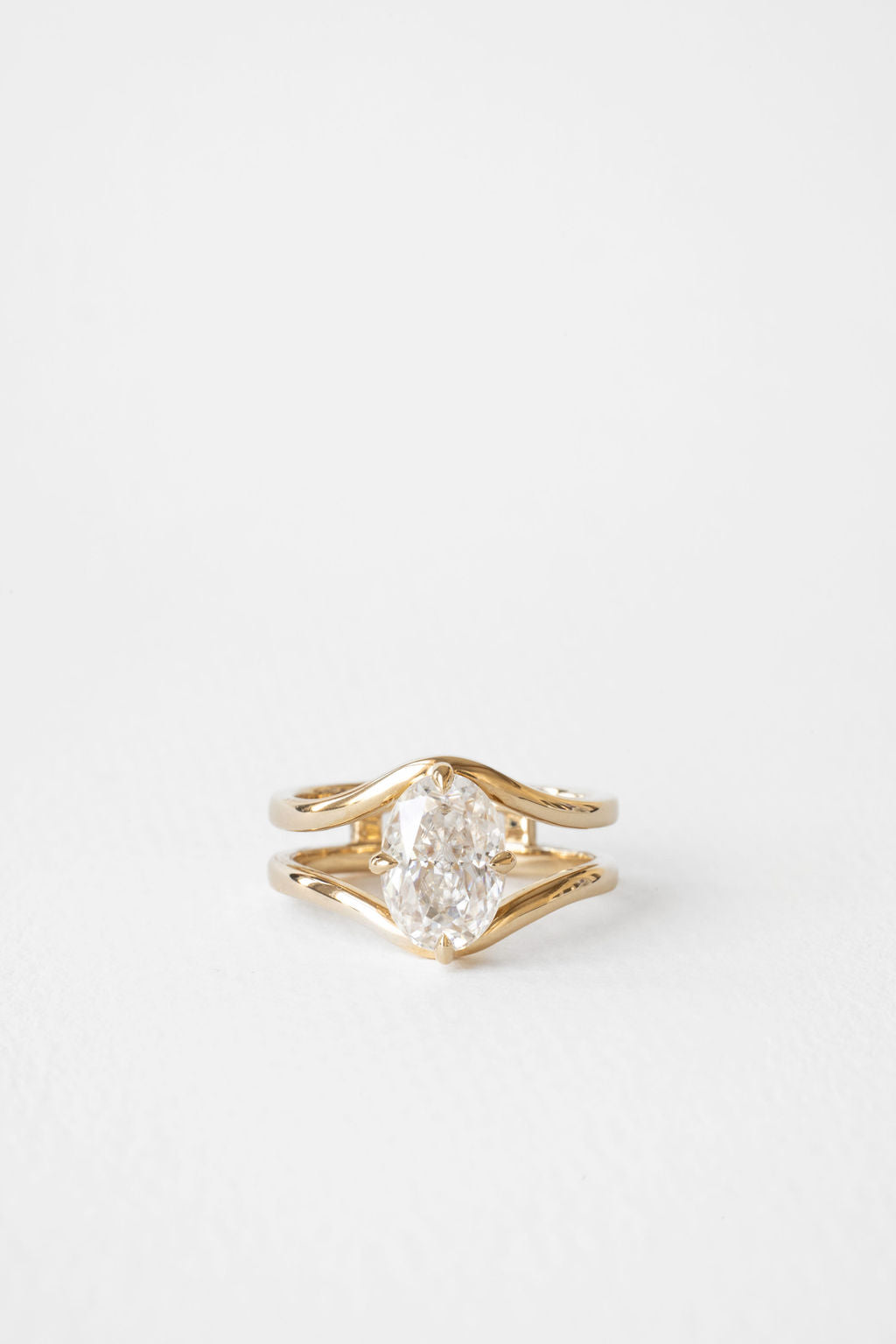2 CT Round Three Stones Lab Grown Diamond Engagement Ring
