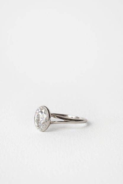2 CT Round Three Stones Lab Grown Diamond Engagement Ring