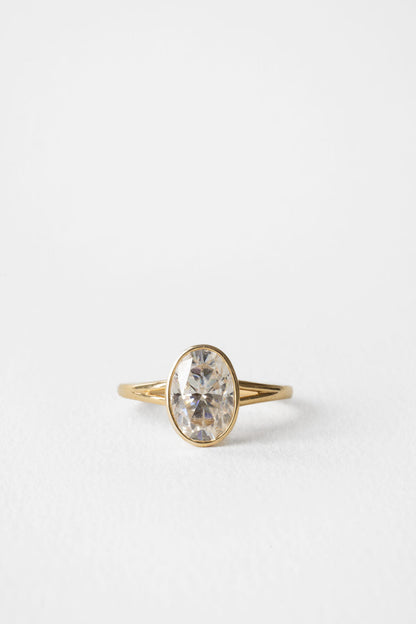 2 CT Round Three Stones Lab Grown Diamond Engagement Ring