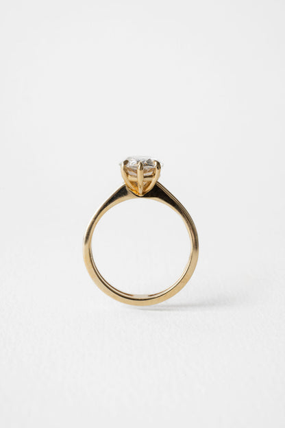 2 CT Round Three Stones Lab Grown Diamond Engagement Ring
