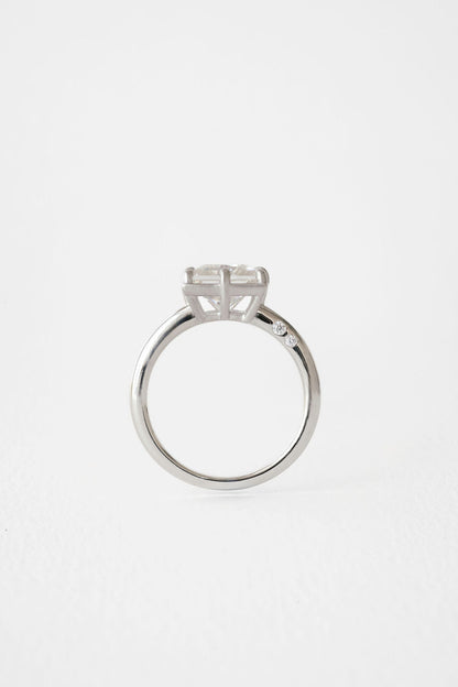 2 CT Round Three Stones Lab Grown Diamond Engagement Ring