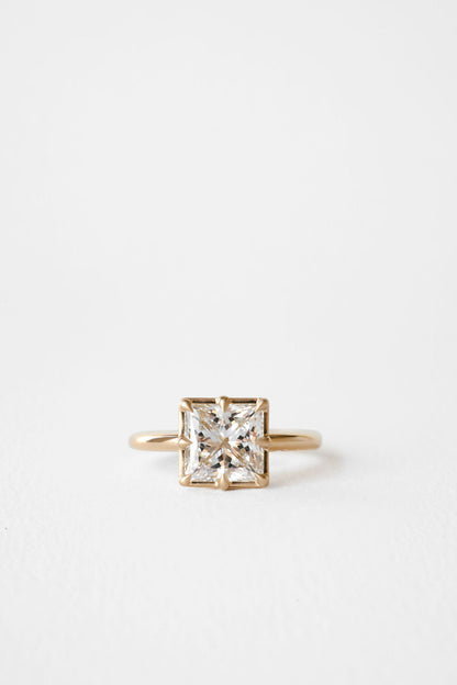 2 CT Round Three Stones Lab Grown Diamond Engagement Ring