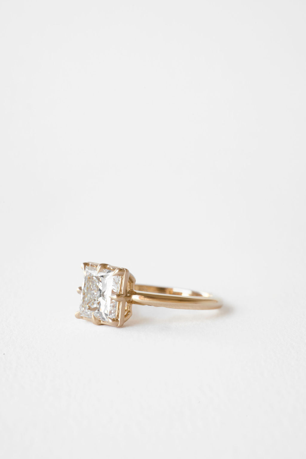 2 CT Round Three Stones Lab Grown Diamond Engagement Ring