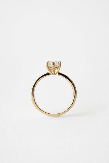 2 CT Round Three Stones Lab Grown Diamond Engagement Ring