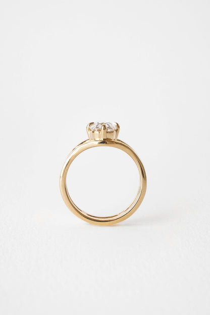 2 CT Round Three Stones Lab Grown Diamond Engagement Ring