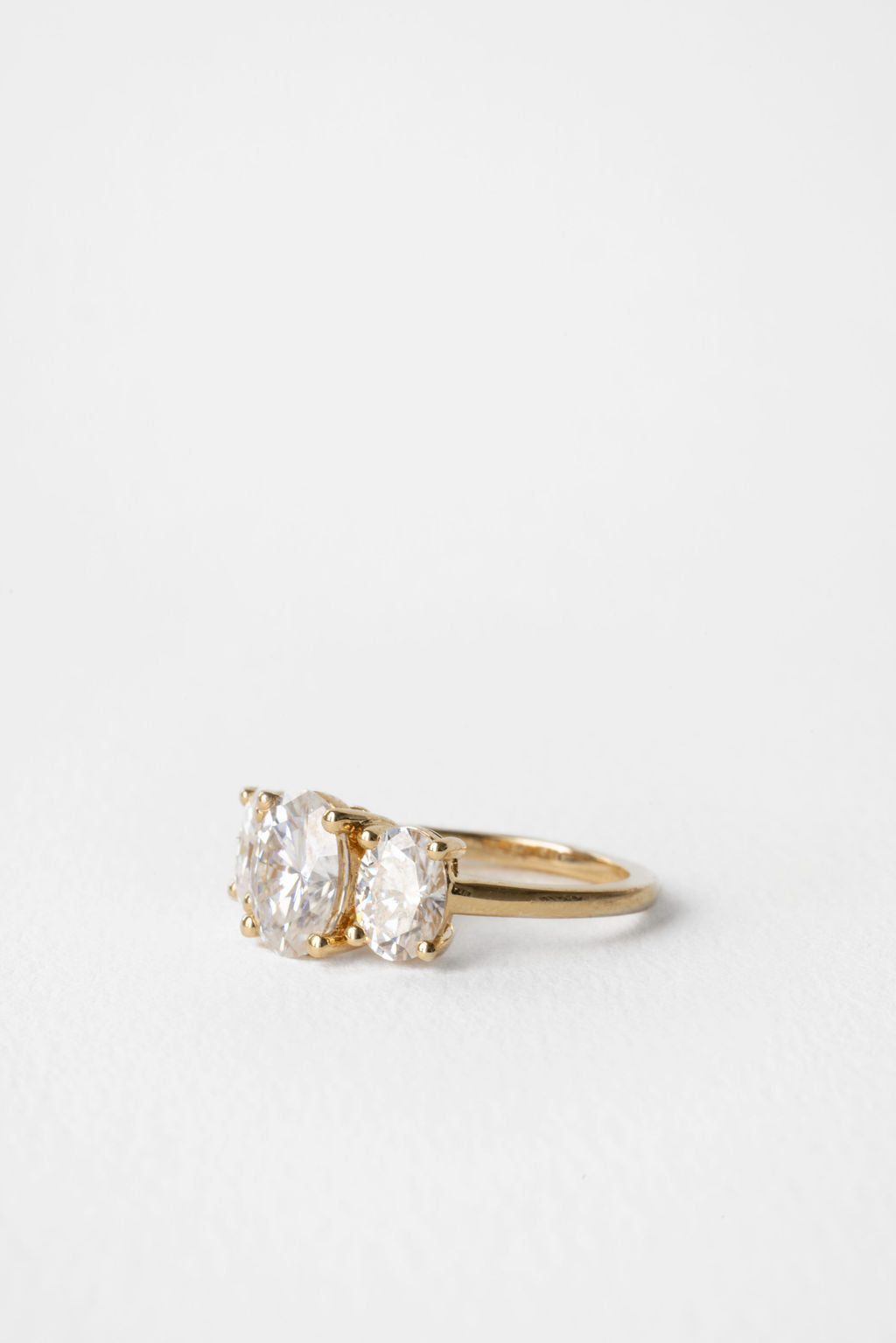 2 CT Round Three Stones Lab Grown Diamond Engagement Ring