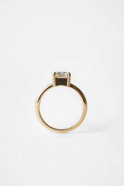2 CT Round Three Stones Lab Grown Diamond Engagement Ring