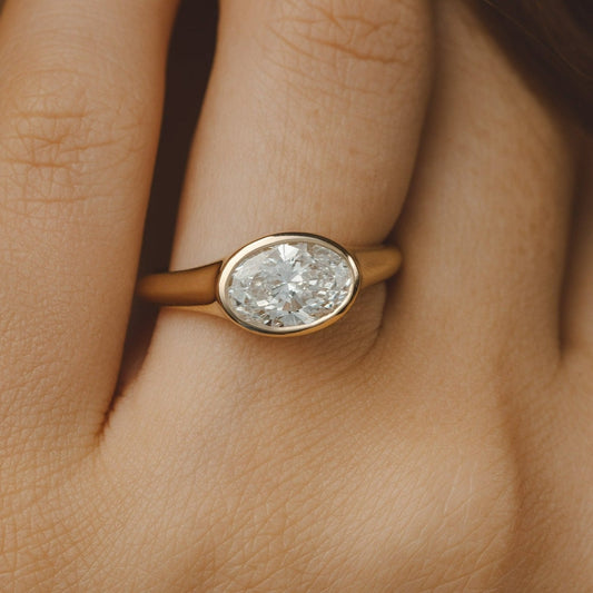 2 CT Round Three Stones Lab Grown Diamond Engagement Ring