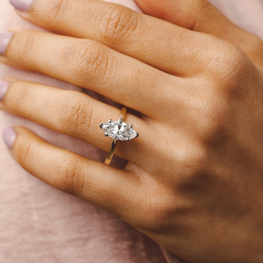 2 CT Round Three Stones Lab Grown Diamond Engagement Ring