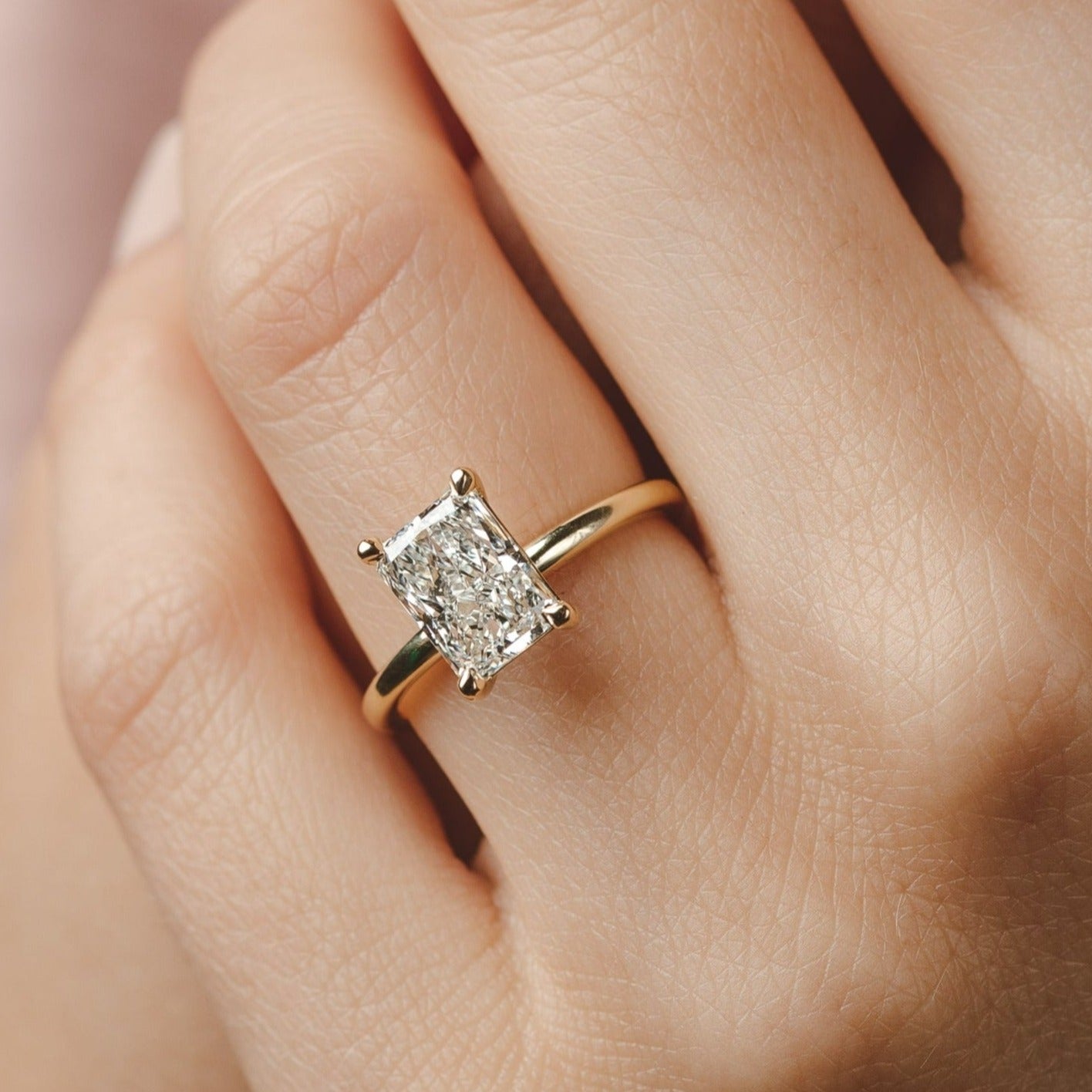 2 CT Round Three Stones Lab Grown Diamond Engagement Ring