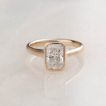 2 CT Round Three Stones Lab Grown Diamond Engagement Ring