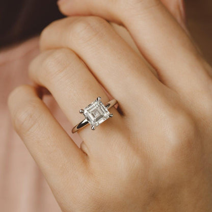 2 CT Round Three Stones Lab Grown Diamond Engagement Ring