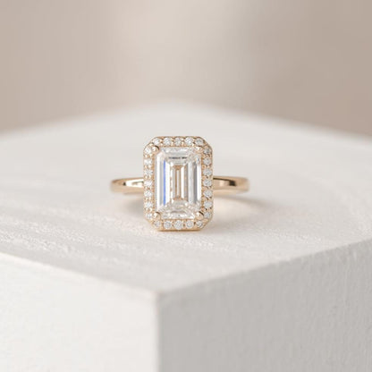 2 CT Round Three Stones Lab Grown Diamond Engagement Ring