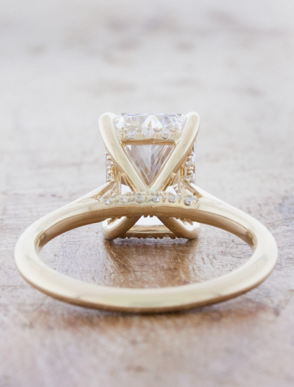 2 CT Round Three Stones Lab Grown Diamond Engagement Ring