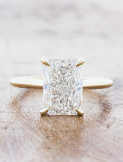 2 CT Round Three Stones Lab Grown Diamond Engagement Ring