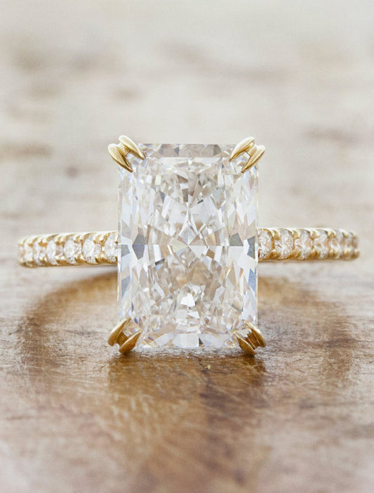 2 CT Round Three Stones Lab Grown Diamond Engagement Ring