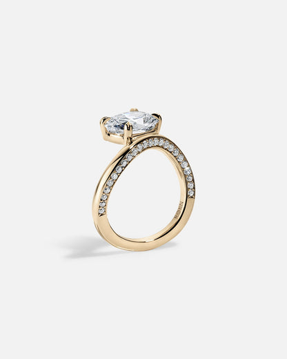 Marquise Cut Cluster Styled Lab Grown Diamond Engagement Ring