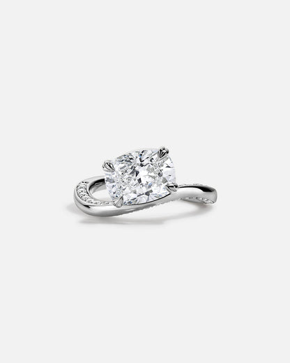 Marquise Cut Cluster Styled Lab Grown Diamond Engagement Ring