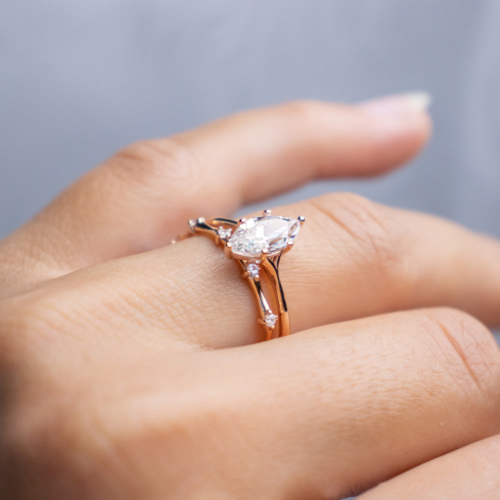 2 CT Round Three Stones Lab Grown Diamond Engagement Ring