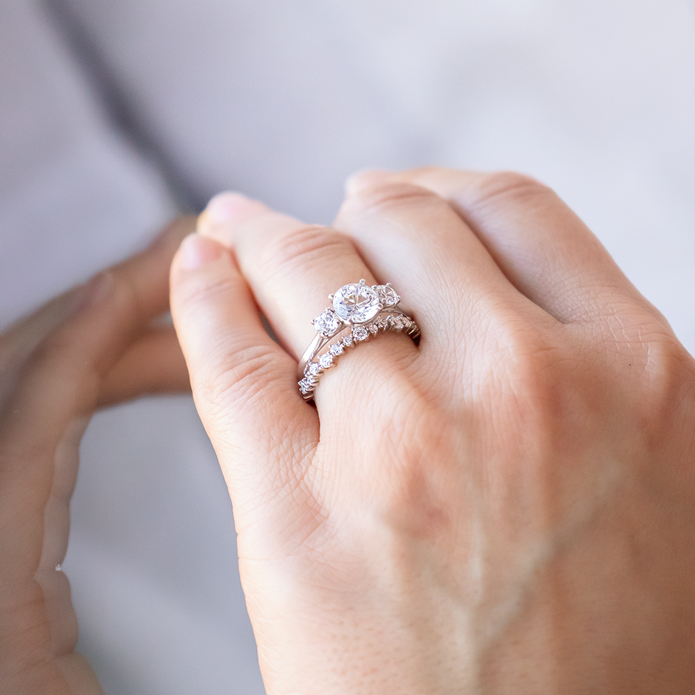 0.37 CT Round Full Eternity Lab Grown Diamond Wedding Band