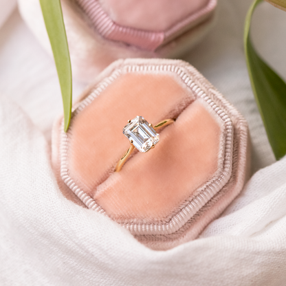 2 CT Round Three Stones Lab Grown Diamond Engagement Ring