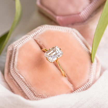 2 CT Round Three Stones Lab Grown Diamond Engagement Ring