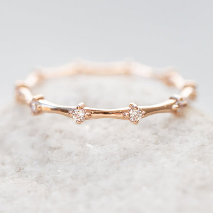 0.37 CT Round Full Eternity Lab Grown Diamond Wedding Band