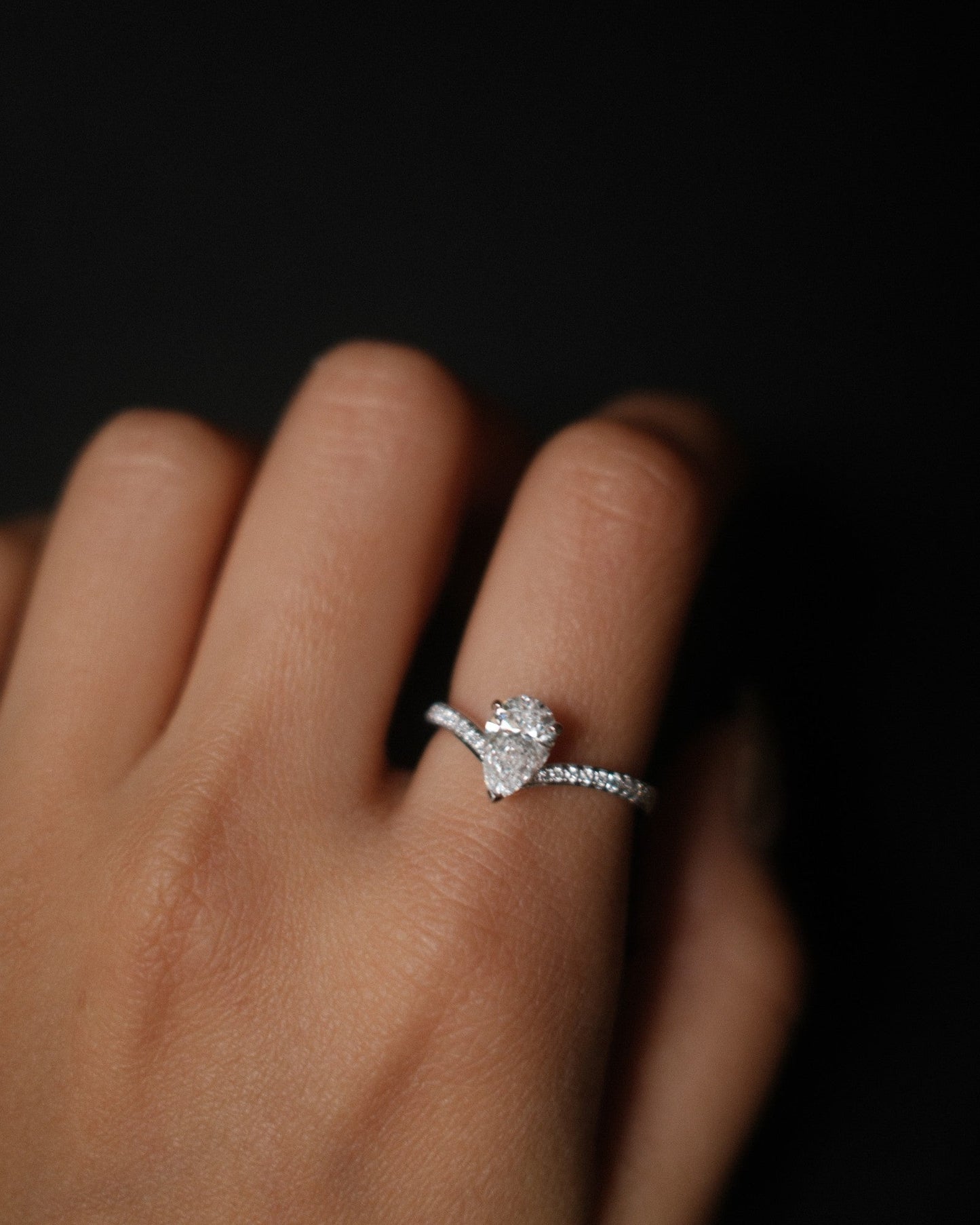 2 CT Round Three Stones Lab Grown Diamond Engagement Ring