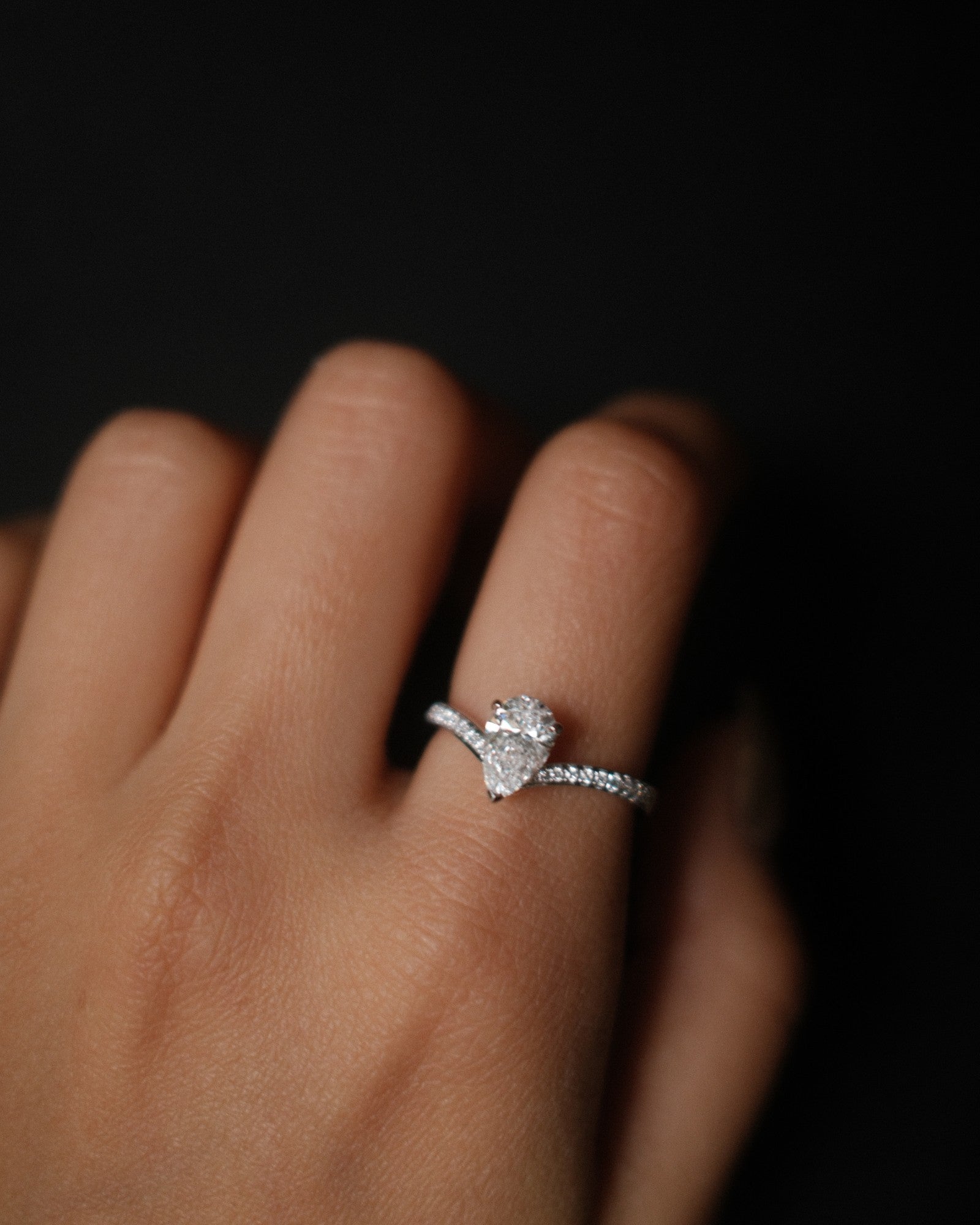 2 CT Round Three Stones Lab Grown Diamond Engagement Ring
